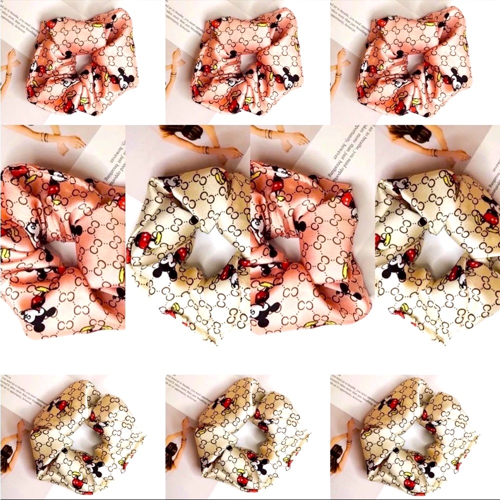 (10) DISNEY Mickey Mouse Hair Scrunchy